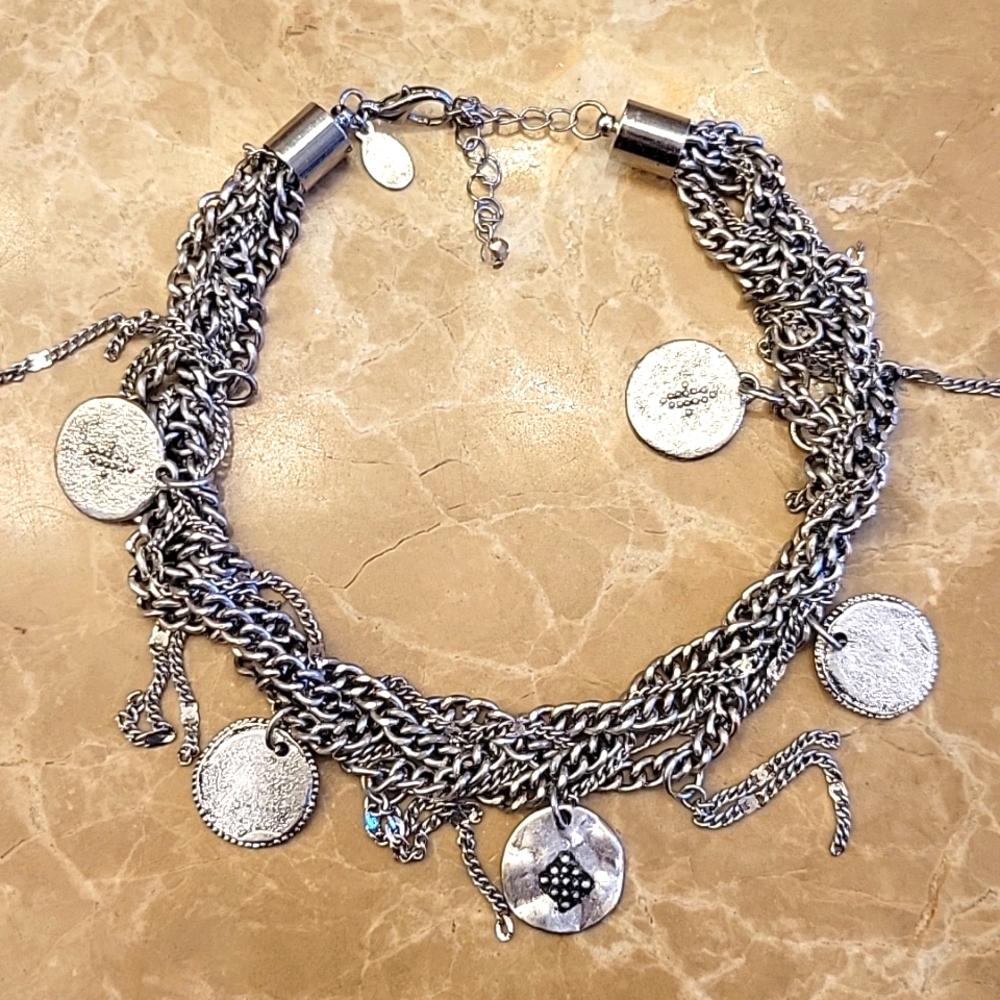 Express Silver Choker Necklace